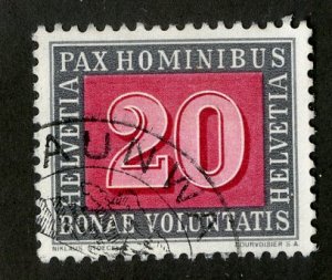 SWITZERLAND 295 USED BIN $.25 NUMERICAL