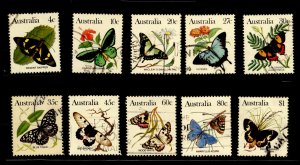 Australia  #872-880  Single (Complete Set) (Butterflies)