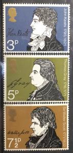 Great Britain 651-653 set MNH  *630