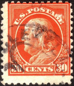 1917, US 30c, Franklin, Used, Sc 516