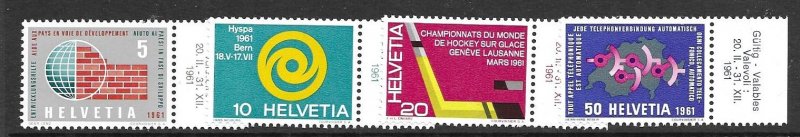 Switzerland 402-05  1961  set  4  VF NH