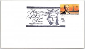 US SPECIAL POSTMARK EVENT COVER AMERICA'S FREEDOM FETSIVAL AT PROVO UTAH 1986