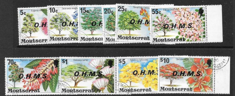 MONTSERRAT SGO7/16 1976 O.H.M.S.OFFICIAS FINE USED 