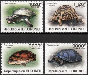 Burundi MNH 897-900 Turtles 2011