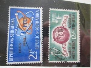 South Africa #306-7 used set  2023 SCV = $2.00