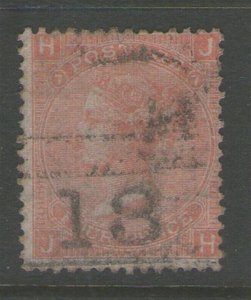 Great Britain 1865 Queen Victoria SG 93 PL7 FU