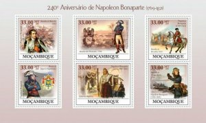 Mozambique 2009 MNH - 240th Ann. of Napoleon Bonaparte. Sc 1892, Mi 3413-3418