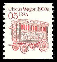 PCBstamps   US #2452a 5c Circus Wagon, coil, untagged, MNH, (4)