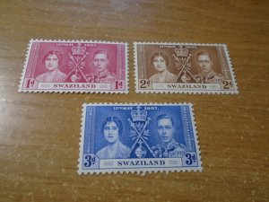 Swaziland  #  24-26  MNH   Coronation