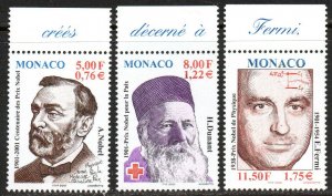 Monaco Sc #2220-2222 MNH