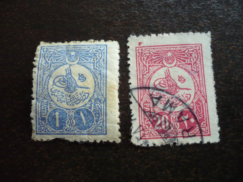 Stamps - Turkey - Scott# 153-154 - Used Part Set of 2 Stamps