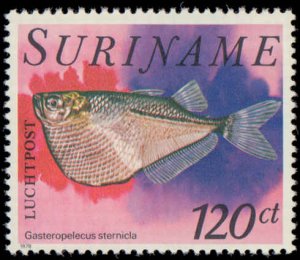 Suriname #504-508, C85-C87, Complete Set(8), 1978, Fish, Never Hinged
