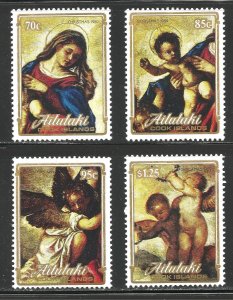 AITUTAKI 1989 Famous Paintings by Titian (4v Cpt) MNH CV$14+