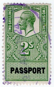 (I.B) George V Revenue : Passport Office 2/-