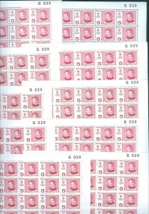 Greenland. 10 Full Sheet 1978 Mnh. # G 029. Queen Margrethe II.5 Ore.Engr.Slania