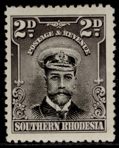 SOUTHERN RHODESIA GV SG4, 2d black & purple-grey, M MINT. 