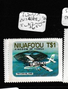 Tonga Niuafo'ou Specimen SC 17 MNH (6gci)