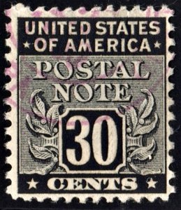 SC#PN12 30¢ Postal Note Single (1945) Used