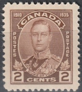 Canada #212 Mint VLH   (~2069)