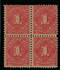 *J61 BLOCK, FINE-VERY FINE, NEVER HINGED, SCOTT $36.00