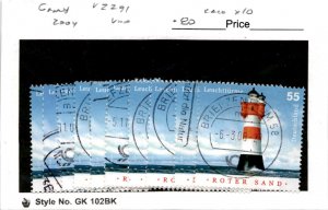 Germany, Postage Stamp, #2291 (10 Ea) Used, 2004 Lighthouse (AC)