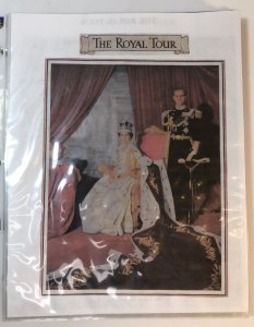 1953 Queen Elizabeth Royal Tour album, world stamp issues, 74 illustrated pages