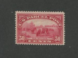 1913 United States Parcel Post Stamp #Q10 Mint Lightly Hinged F/VF Original Gum
