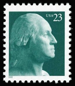 US Sc 3616 VF/MNH - 2002 23¢ George Washington - Regular Gum - P.O. Fresh!