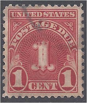 J80 1c Postage Due 1931 Used