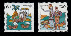 Germany Sc 1744-1745 1992 Europa stamp set mint NH