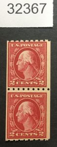 US STAMPS #411 MINT OG NH PAIR  LOT #32367