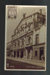 1913 Mexico City DF Mexico RPPC Postcard Cover Virginia Fabregas Theater