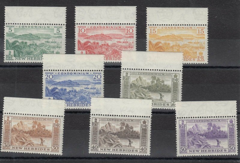 New Hebrides 1957 Margin Set to 50c SG84/91 MNH J6249