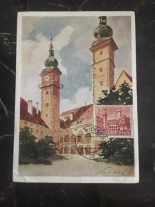 1939 Vienna Austria Germany Picture Maxi Postcard Cover Stephansdom