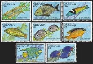 Grenada 1867-1876,MNH.Michel 2151-2160. Fish 1990.Sergeant Major,Smooth trunk.