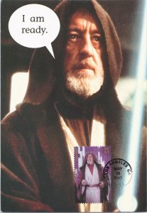 ZAYIX - US 4143 FDC Maxicard STAR WARS older Obi-Wan Kenobi I am Ready Vader