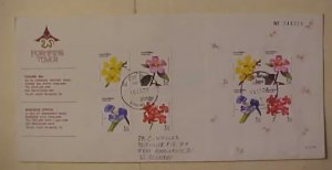 THAILAND  COVER SHEETLET ORCHIDS FLOWERS TO GERMNAY