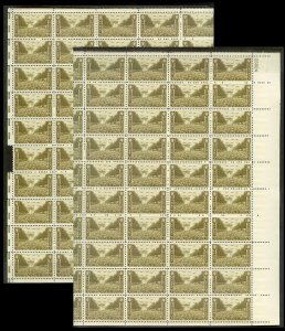 UNITED STATES (50) Complete Sheets Stamps ALL Mint Never Hinged FV=$99+