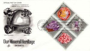 USA 1974 FDC Sc 1538-41 Artcraft Cachet Our Mineral Heritage First Day Cover