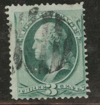 USA Scott 136 Used H grilled stamp cork cancel CV $32.50