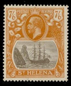 ST. HELENA GV SG111, 7s 6d grey-brown & yellow-orange, M MINT. Cat £150.