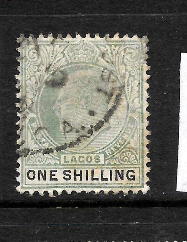 LAGOS  1904-06  1/-  KEVII  FU   SG 60