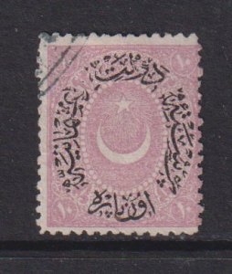 Turkey  #42  used 1876   surcharge  10pa