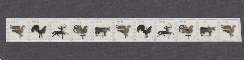 PNC11 45c Weather Vanes S111111 US 4613-4617, 4617a MNH