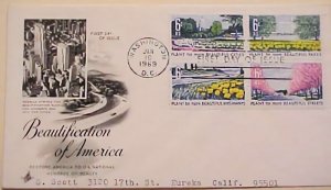 US FDC BEATIFY 1969