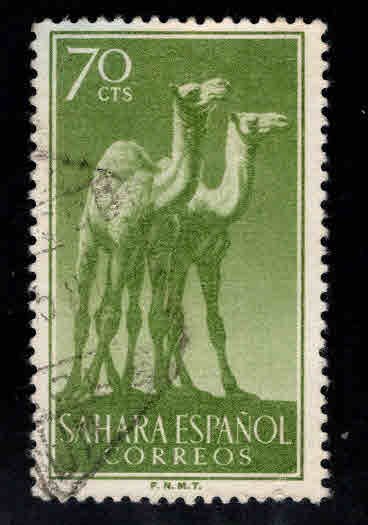 Spanish Sahara Scott 84 Used Camel stamp