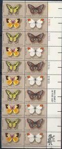 US#1712-15 13c American Butterflies  PB of 20 CV $5.75