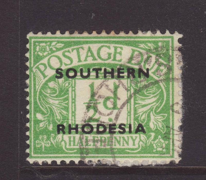 1951 Southern Rhodesia ½d Postage Due Fine Used SGD1