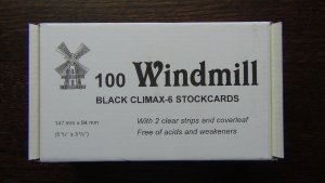 2 or 3 strip Windmill quality stockcards - approval cards with counterfoil