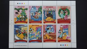 Disney - Sierra Leone 1990. - Christmas ** MNH Set in sheet 1